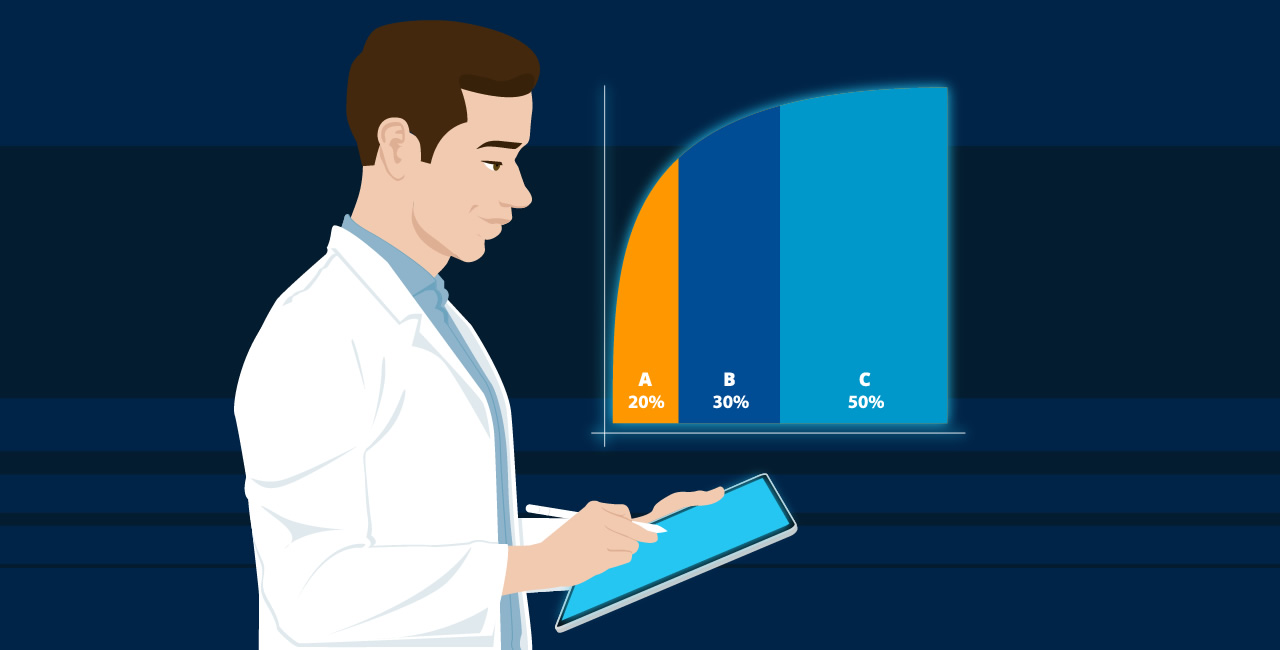 [PLANILHA] Diagrama de pareto: use a Curva ABC para identificar o que mais impacta sua cl&iacute;nica