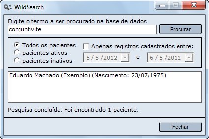 WildSearch: procure o prontuário por qualquer informação contida nos textos